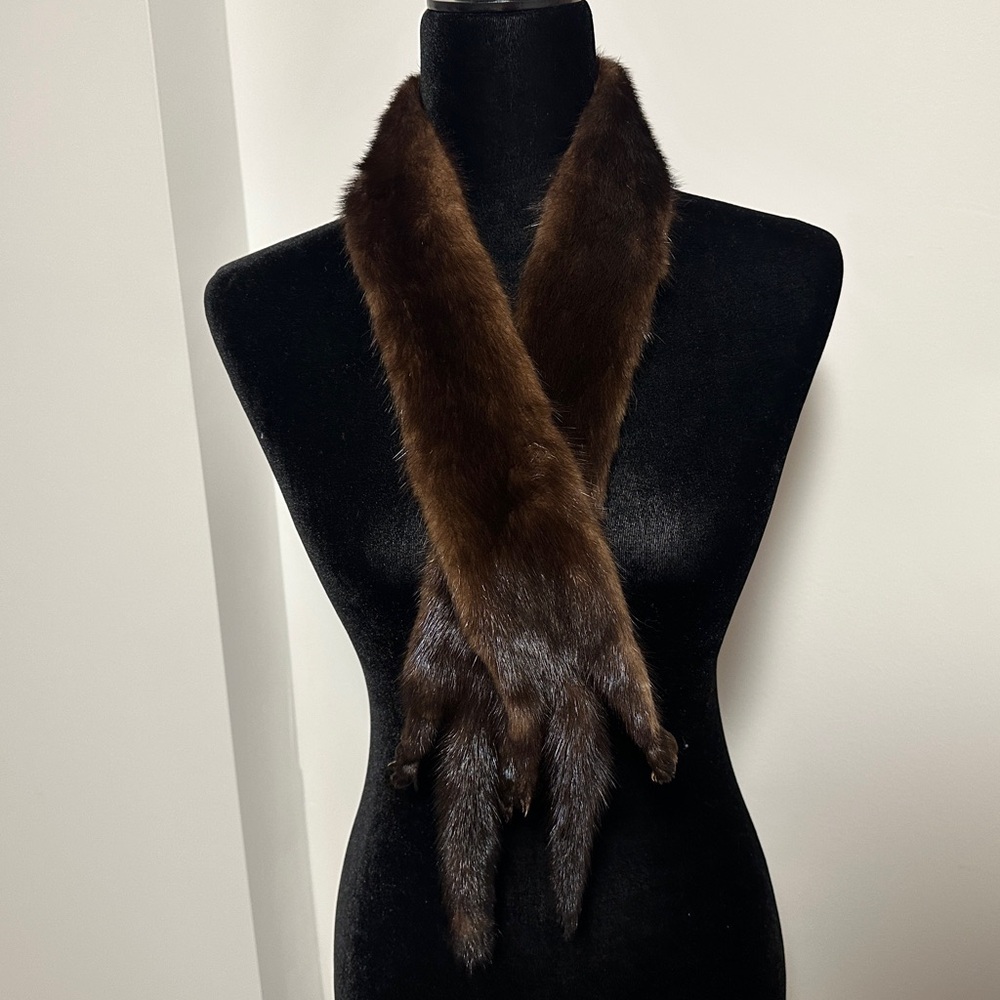 Vintage Genuine Mink Scarf